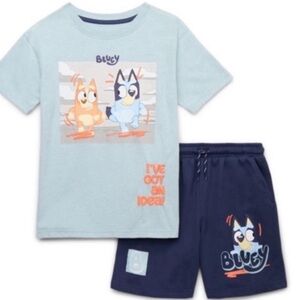 Boys Sz 7 Bluey Short Set